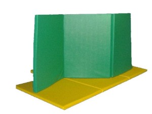 Materac do rehabilitacji leczniczej 3-częściowy 5 cm  z gąbki średnio utwardzanej T 25(ST) (CE) (1)